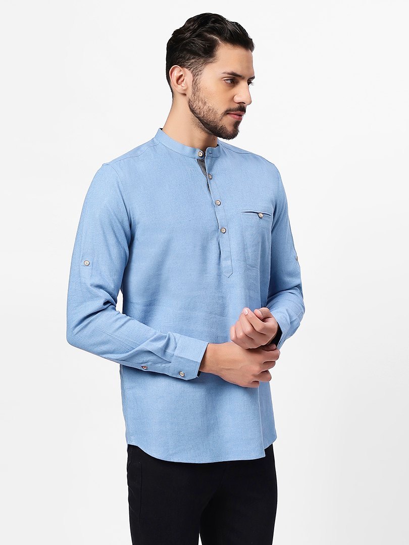 Shirts for Men - in Blue colour