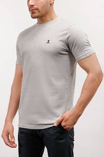 T-shirt For Men Plain Black and gray